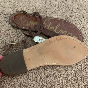 Sam Edelman flat brown throng sandals size 8.